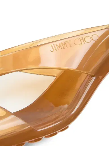 Jimmy Choo Women's Jelly Drop 50MM Sandals - Amber | Thumbnail 6 Jimmy Choo Women's Jelly Drop 50MM Sandals - Amber | Thumbnail 6