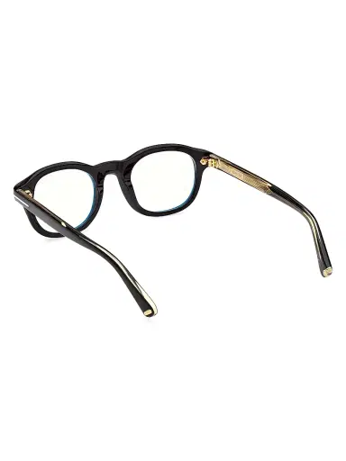 Tom Ford Men's 47MM Blue Block Round Eyeglasses - Black | Thumbnail 4 Tom Ford Men's 47MM Blue Block Round Eyeglasses - Black | Thumbnail 4