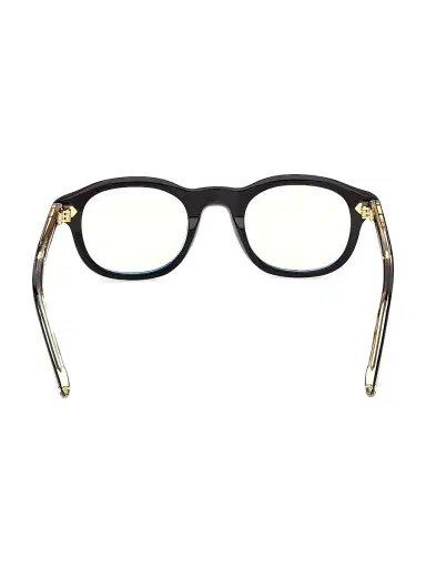 Tom Ford Men's 47MM Blue Block Round Eyeglasses - Black | Thumbnail 5 Tom Ford Men's 47MM Blue Block Round Eyeglasses - Black | Thumbnail 5