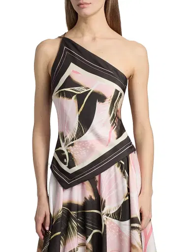 AMUR Women's Lyra Scarf One-Shoulder Top - Gaudis Garden | Thumbnail 3 AMUR Women's Lyra Scarf One-Shoulder Top - Gaudis Garden | Thumbnail 3