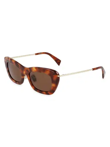 Lanvin Women's Babe 51MM Rectangular Sunglasses - Light Havana | Thumbnail 2 Lanvin Women's Babe 51MM Rectangular Sunglasses - Light Havana | Thumbnail 2