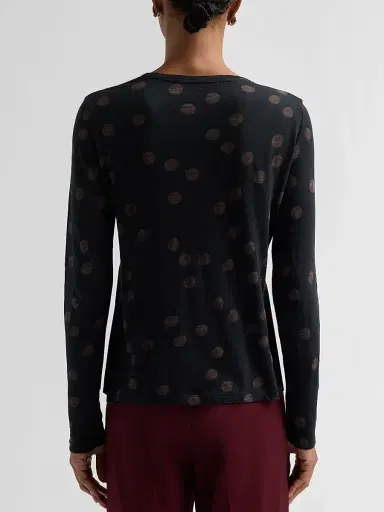Proenza Schouler Women's Mia Polka Dot Jersey Top - Black Multi | Thumbnail 3 Proenza Schouler Women's Mia Polka Dot Jersey Top - Black Multi | Thumbnail 3