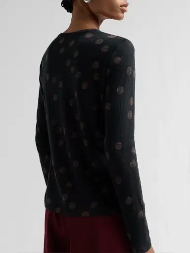 Proenza Schouler Women's Mia Polka Dot Jersey Top - Black Multi | Thumbnail 5 Proenza Schouler Women's Mia Polka Dot Jersey Top - Black Multi | Thumbnail 5