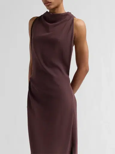 Proenza Schouler Women's Selena Double-Face Crepe Maxi Dress - Dark Brown | Thumbnail 5 Proenza Schouler Women's Selena Double-Face Crepe Maxi Dress - Dark Brown | Thumbnail 5