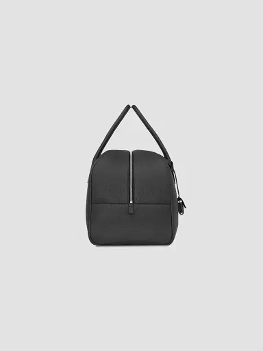 Saint Laurent Men's Medium Bowling Duffle Bag in Grained Leather with Strap - Black | Thumbnail 3 Saint Laurent Men's Medium Bowling Duffle Bag in Grained Leather with Strap - Black | Thumbnail 3