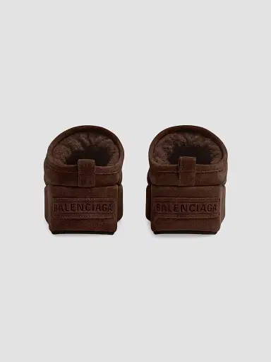 Balenciaga Women's Alaska Soft Platform Mules - Light Espresso | Thumbnail 4 Balenciaga Women's Alaska Soft Platform Mules - Light Espresso | Thumbnail 4