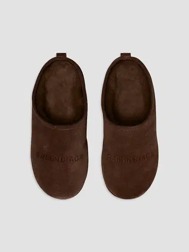 Balenciaga Women's Alaska Soft Platform Mules - Light Espresso | Thumbnail 5 Balenciaga Women's Alaska Soft Platform Mules - Light Espresso | Thumbnail 5