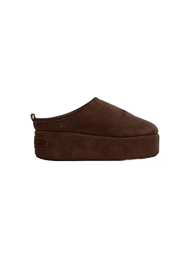 Balenciaga Women's Alaska Soft Platform Mules - Light Espresso | Thumbnail 1 Balenciaga Women's Alaska Soft Platform Mules - Light Espresso | Thumbnail 1