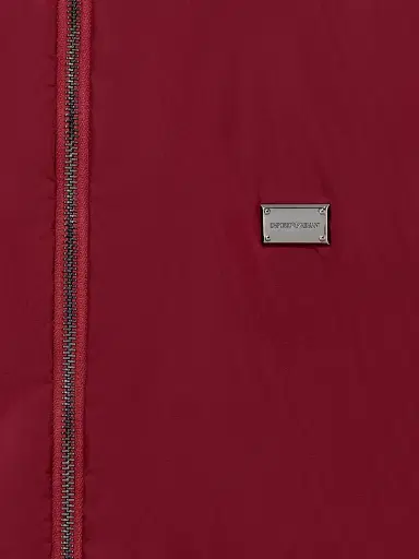 Emporio Armani Men's Reversible Nylon Full-Zip Hooded Jacket - Allover Print Merlot - Size 48 | Thumbnail 4 Emporio Armani Men's Reversible Nylon Full-Zip Hooded Jacket - Allover Print Merlot - Size 48 | Thumbnail 4