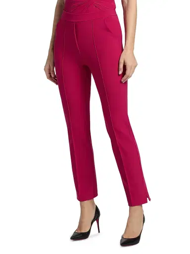 Chiara Boni La Petite Robe Women's Nuccia Crop Pants - Mauve Pink - Size 16 | Thumbnail 3 Chiara Boni La Petite Robe Women's Nuccia Crop Pants - Mauve Pink - Size 16 | Thumbnail 3