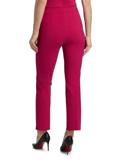 Chiara Boni La Petite Robe Women's Nuccia Crop Pants - Mauve Pink - Size 16 | Thumbnail 5 Chiara Boni La Petite Robe Women's Nuccia Crop Pants - Mauve Pink - Size 16 | Thumbnail 5