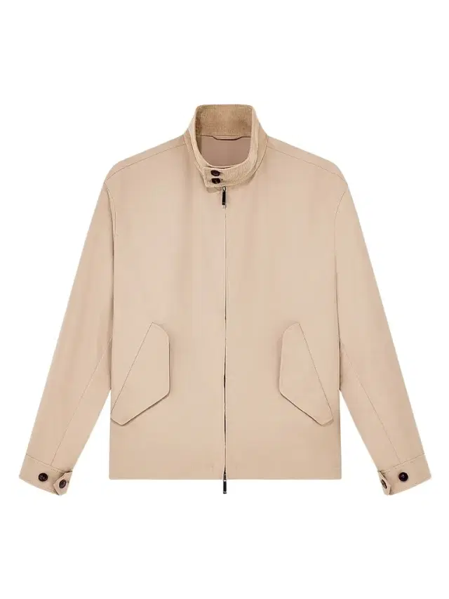 Men's Corduroy-Collar Zip-Front Jacket - Tannin Men's Corduroy-Collar Zip-Front Jacket - Tannin