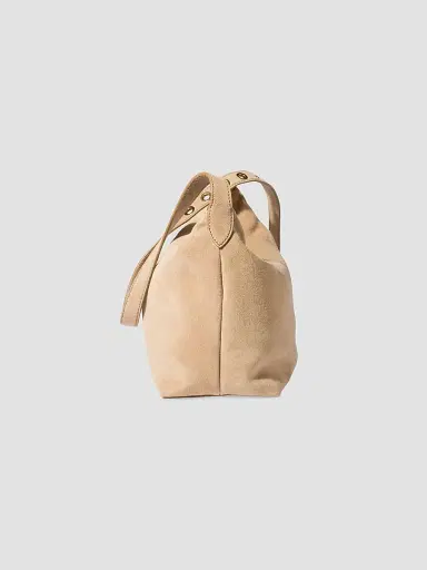 Miu Miu Women's Spirit Suede Shoulder Bag - Beige Khaki | Thumbnail 7 Miu Miu Women's Spirit Suede Shoulder Bag - Beige Khaki | Thumbnail 7