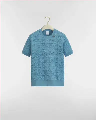 Dior Macrocannage Short-Sleeved Sweater | Thumbnail 2 Dior Macrocannage Short-Sleeved Sweater | Thumbnail 2