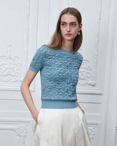 Dior Macrocannage Short-Sleeved Sweater | Thumbnail 4 Dior Macrocannage Short-Sleeved Sweater | Thumbnail 4