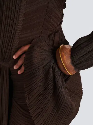 Balmain Zodiaque cuff bracelet in wood and brass | Thumbnail 2 Balmain Zodiaque cuff bracelet in wood and brass | Thumbnail 2