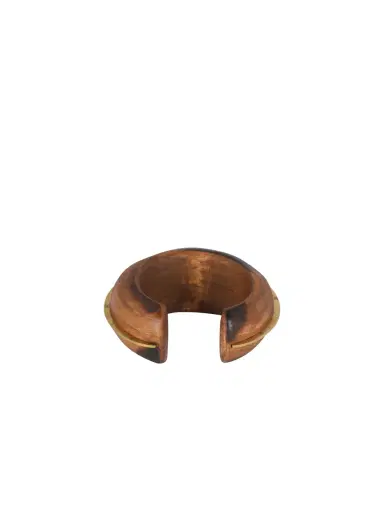 Balmain Zodiaque cuff bracelet in wood and brass | Thumbnail 3 Balmain Zodiaque cuff bracelet in wood and brass | Thumbnail 3