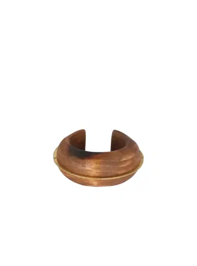 Balmain Zodiaque cuff bracelet in wood and brass | Thumbnail 1 Balmain Zodiaque cuff bracelet in wood and brass | Thumbnail 1
