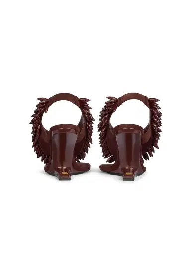 Balmain No Wedge beaded suede sandals | Thumbnail 4 Balmain No Wedge beaded suede sandals | Thumbnail 4
