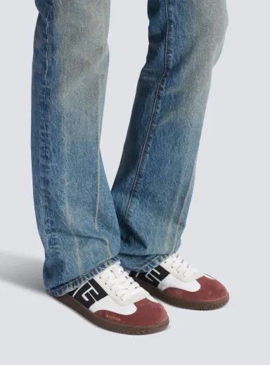 Balmain Swan suede and nylon sneakers | Thumbnail 2 Balmain Swan suede and nylon sneakers | Thumbnail 2