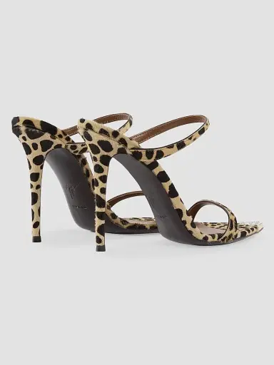 Giuseppe Zanotti Women's Intrigo 105MM Crystal-Embellished Calf Hair Sandals - Naturale | Thumbnail 3 Giuseppe Zanotti Women's Intrigo 105MM Crystal-Embellished Calf Hair Sandals - Naturale | Thumbnail 3