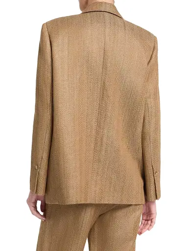 TWP Women's Jillian Herringbone Linen-Blend Blazer | Thumbnail 8 TWP Women's Jillian Herringbone Linen-Blend Blazer | Thumbnail 8