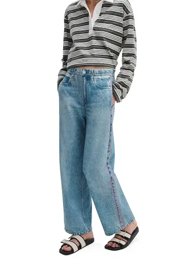 rag & bone Women's rb Miramar Wide-Leg Ankle Track Pants | Thumbnail 2 rag & bone Women's rb Miramar Wide-Leg Ankle Track Pants | Thumbnail 2