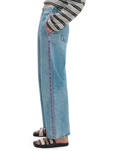 rag & bone Women's rb Miramar Wide-Leg Ankle Track Pants | Thumbnail 4 rag & bone Women's rb Miramar Wide-Leg Ankle Track Pants | Thumbnail 4