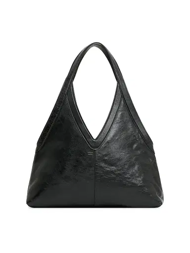MANSUR GAVRIEL Women's Medium Logo Soft Tote Bag - Black | Thumbnail 1 MANSUR GAVRIEL Women's Medium Logo Soft Tote Bag - Black | Thumbnail 1
