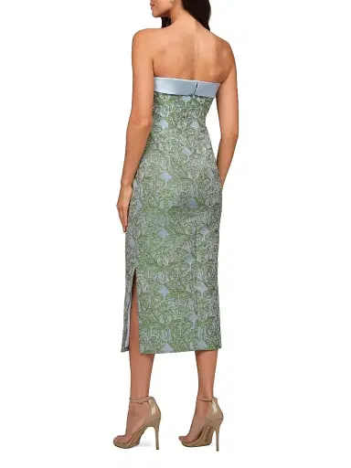 Kay Unger Women's Deborah Floral Tea-Length Dress | Thumbnail 5 Kay Unger Women's Deborah Floral Tea-Length Dress | Thumbnail 5