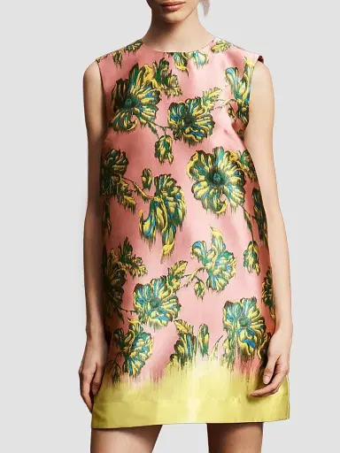 ALÉMAIS Women's Faye Floral Satin Mini Dress | Thumbnail 3 ALÉMAIS Women's Faye Floral Satin Mini Dress | Thumbnail 3