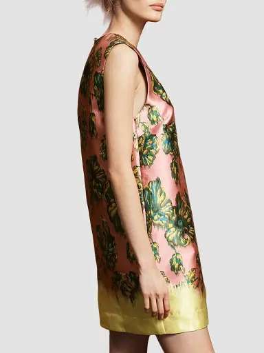 ALÉMAIS Women's Faye Floral Satin Mini Dress | Thumbnail 4 ALÉMAIS Women's Faye Floral Satin Mini Dress | Thumbnail 4