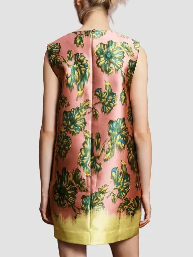 ALÉMAIS Women's Faye Floral Satin Mini Dress | Thumbnail 5 ALÉMAIS Women's Faye Floral Satin Mini Dress | Thumbnail 5