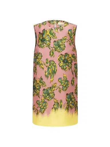 ALÉMAIS Women's Faye Floral Satin Mini Dress | Thumbnail 1 ALÉMAIS Women's Faye Floral Satin Mini Dress | Thumbnail 1