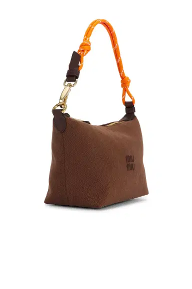 Miu Miu Gabardine Nastro Top Handle Bag | Thumbnail 4 Miu Miu Gabardine Nastro Top Handle Bag | Thumbnail 4
