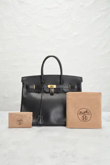 HERMÈS 1996 Ardennes Birkin 35 Retourne Handbag | Thumbnail 10 HERMÈS 1996 Ardennes Birkin 35 Retourne Handbag | Thumbnail 10
