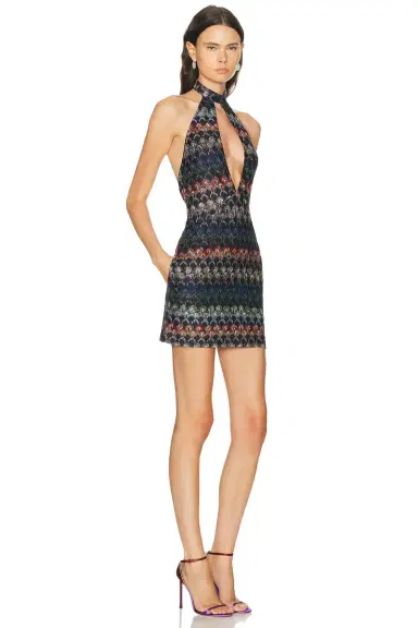 Missoni Keyhole Halter Mini Dress | Thumbnail 2 Missoni Keyhole Halter Mini Dress | Thumbnail 2
