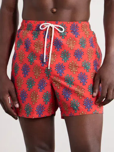Drake's Straight-Leg Mid-Length Printed Swim Shorts - Men | Thumbnail 2 Drake's Straight-Leg Mid-Length Printed Swim Shorts - Men | Thumbnail 2