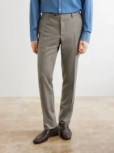 Canali Slim-Fit Wool-Flannel Suit Trousers - Men | Thumbnail 3 Canali Slim-Fit Wool-Flannel Suit Trousers - Men | Thumbnail 3