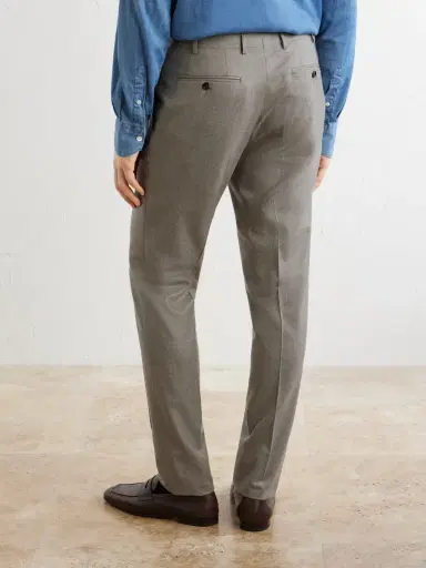 Canali Slim-Fit Wool-Flannel Suit Trousers - Men | Thumbnail 4 Canali Slim-Fit Wool-Flannel Suit Trousers - Men | Thumbnail 4