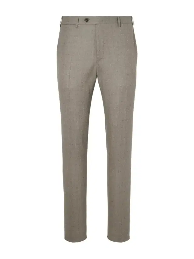 Slim-Fit Wool-Flannel Suit Trousers - Men Slim-Fit Wool-Flannel Suit Trousers - Men