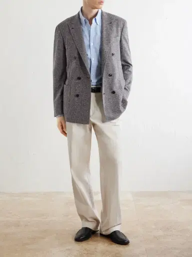 Canali Kei Double-Breasted Herringbone Wool and Cashmere-Blend Suit Jacket - Men | Thumbnail 2 Canali Kei Double-Breasted Herringbone Wool and Cashmere-Blend Suit Jacket - Men | Thumbnail 2