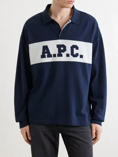 A.P.C. Alexis Logo-Embroidered Cotton-Jersey Polo Shirt - Men | Thumbnail 3 A.P.C. Alexis Logo-Embroidered Cotton-Jersey Polo Shirt - Men | Thumbnail 3