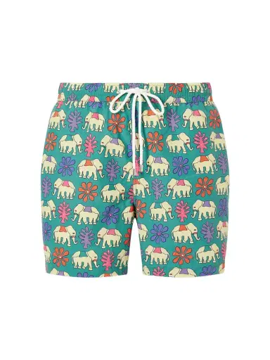 Drake's Straight-Leg Mid-Length Printed Swim Shorts - Men | Thumbnail 1 Drake's Straight-Leg Mid-Length Printed Swim Shorts - Men | Thumbnail 1