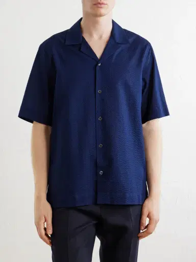Paul Smith Camp-Collar Cotton-Seersucker Shirt - Men | Thumbnail 3 Paul Smith Camp-Collar Cotton-Seersucker Shirt - Men | Thumbnail 3