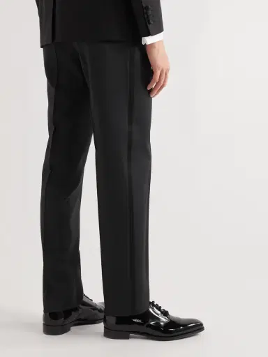 Canali Straight-Leg Striped Wool Tuxedo Trousers - Men | Thumbnail 3 Canali Straight-Leg Striped Wool Tuxedo Trousers - Men | Thumbnail 3