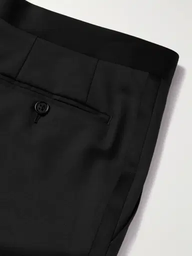 Canali Straight-Leg Striped Wool Tuxedo Trousers - Men | Thumbnail 4 Canali Straight-Leg Striped Wool Tuxedo Trousers - Men | Thumbnail 4