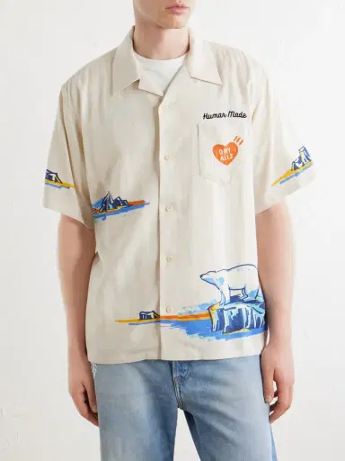 Human Made Camp-Collar Printed Poplin Shirt - Men | Thumbnail 3 Human Made Camp-Collar Printed Poplin Shirt - Men | Thumbnail 3