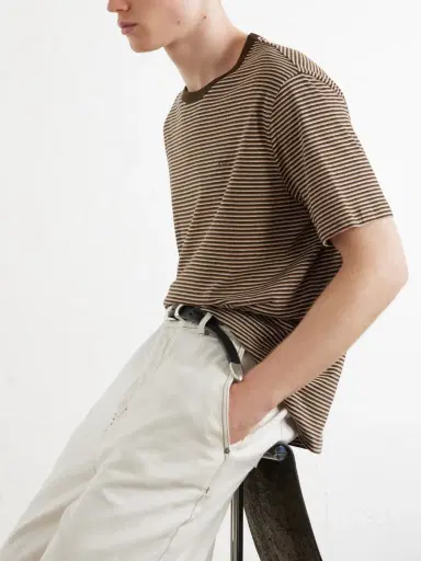 A.P.C. Josh Striped Cotton-Jersey T-Shirt - Men | Thumbnail 5 A.P.C. Josh Striped Cotton-Jersey T-Shirt - Men | Thumbnail 5