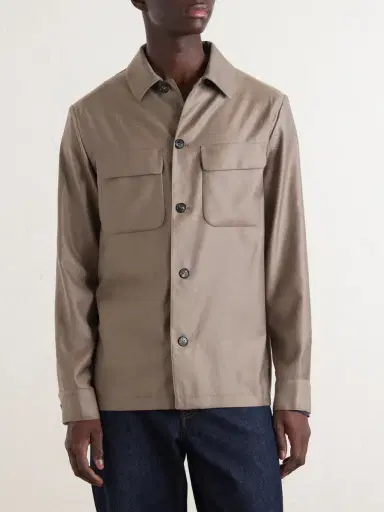 Slowear Wool and Silk-Blend Overshirt - Men | Thumbnail 3 Slowear Wool and Silk-Blend Overshirt - Men | Thumbnail 3